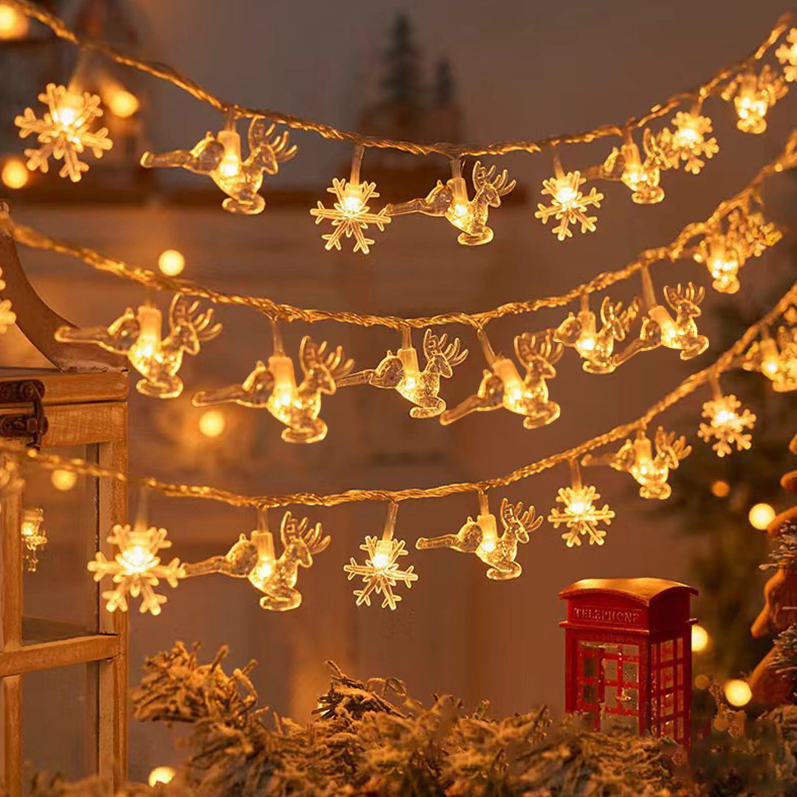 Cyber_Monday Deals&Black_Friday Deals, Christmas Reindeer Light String