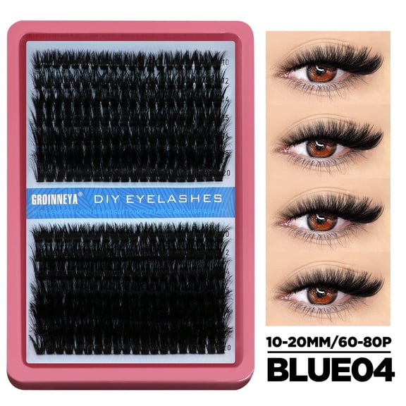 Bestselling DIY segmented individual cluster false eyelashes, thick & curled