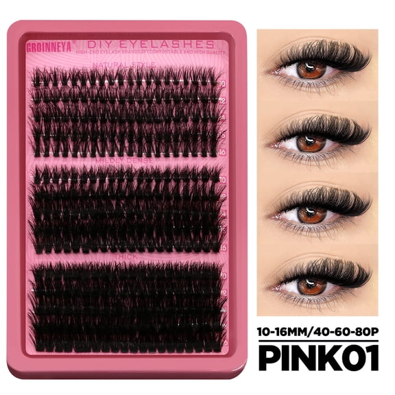 Bestselling DIY segmented individual cluster false eyelashes, thick & curled
