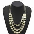 thumbnail image 1 of Bestselling Ethnic Round Collar Necklace with Multi-Layer Gold Coins, 1 of 3