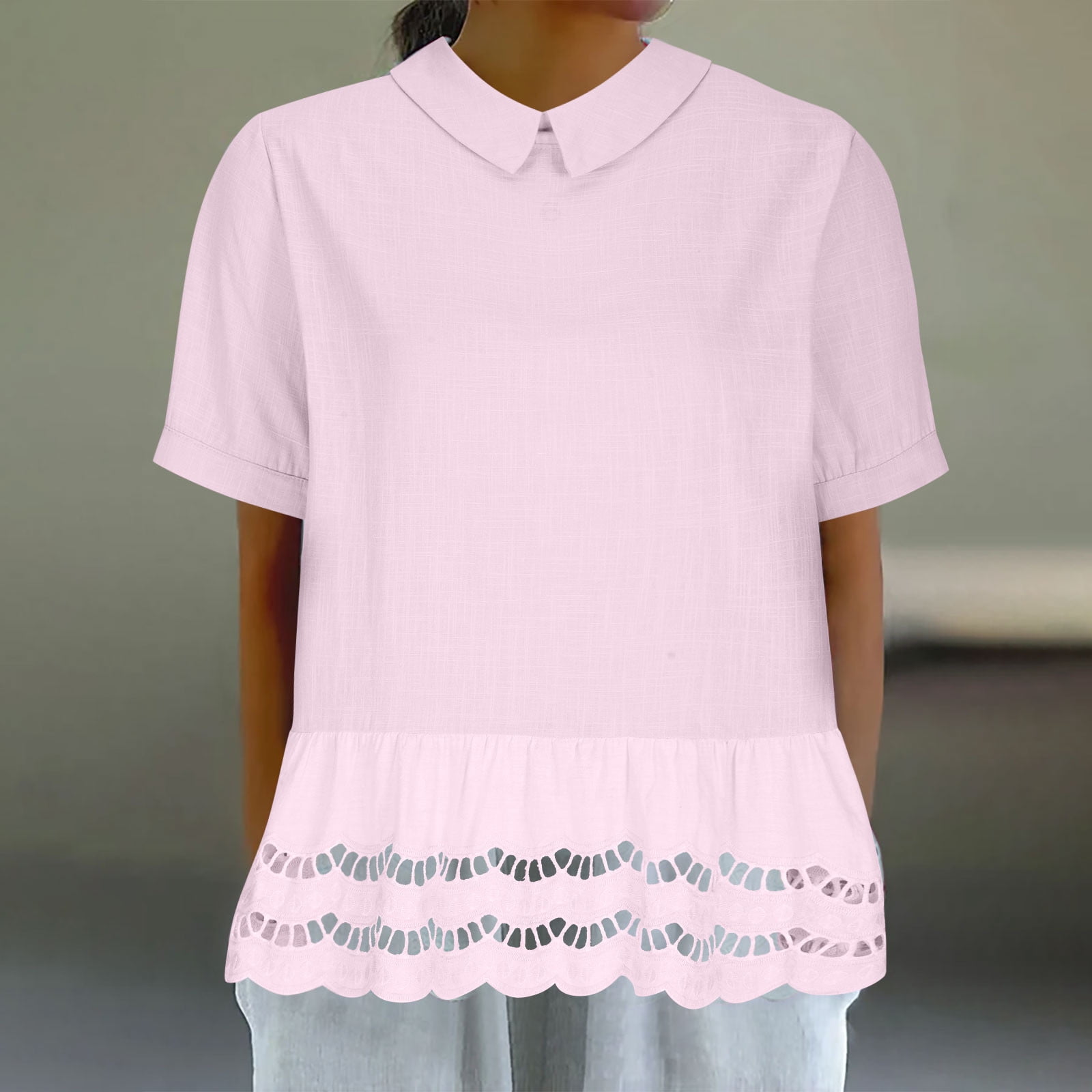 Fashion Vintage Doll Collar Lace Long Sleeve Spring New Summer Casual Female Shirt Blouse main image 1