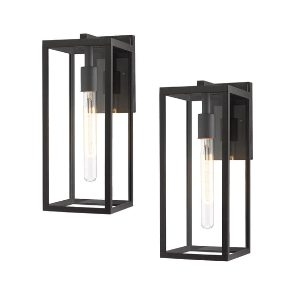 Outdoor Wall Lantern, 13.4IN Tall Wall Sconce Light, Anti-Rust Front Door Mount Lighting,Modern Outside Lamp Light for Garage Corridor Doorway Patio(1 Pack)