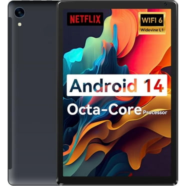 Bestski 10.1'' Android 14 Tablet with Octa-core Processor 10GB RAM 128GB ROM/1 TB Expansion HD IPS Touchscreen,Wi-Fi 6, BT 5.0, Dual Camera,Widevine L1,Black