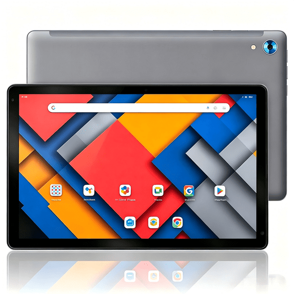 BESTSKI 10.1 Inch Tablet, 10GB RAM 128GB ROM 1TB Expandable, 1280x800 HD IPS Display, Wi-Fi 6 BT 5.0 Dual Camer, Gray