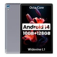 thumbnail image 1 of Bestski 10.1'' Android 14 Tablet with Octa-core Processor 10GB RAM 128GB ROM/1 TB Expansion HD IPS Touchscreen,Wi-Fi 6, BT 5.0, Dual Camera,Widevine L1,Gray, 1 of 7