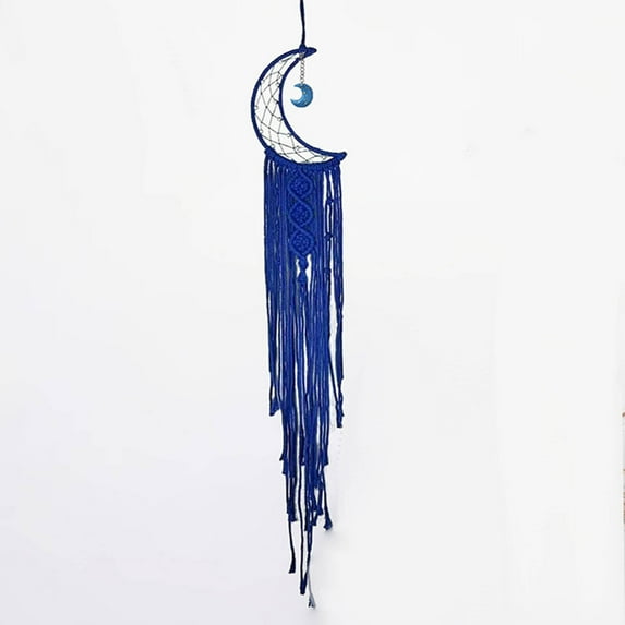 Bestsky Dream Catchers Colorful Handwoven Tapestry Dreamcatcher Moon & Star Wall Decor Dream Catcher For Girls Blue1