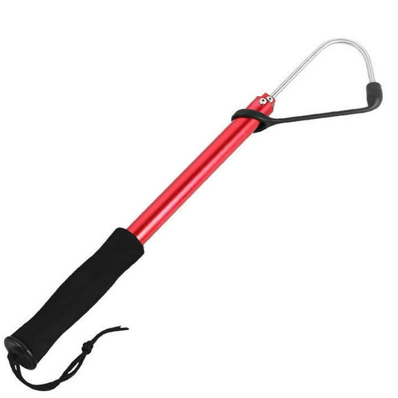 Bestsky Gaff,Elegant Hook Spear,Wooden Design Fishing Spear Hook Tackle Tool,Red-1