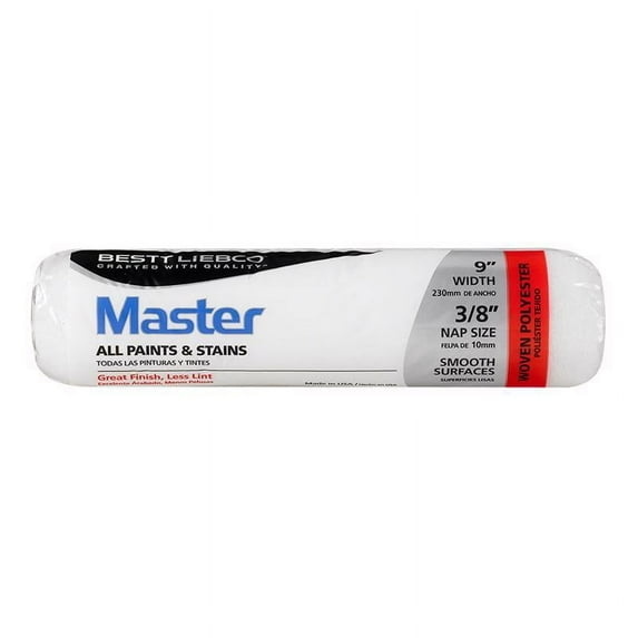 Bestt Liebco 1826437 Master Woven 0.38 x 9 in. Paint Roller Cover for Smooth, White