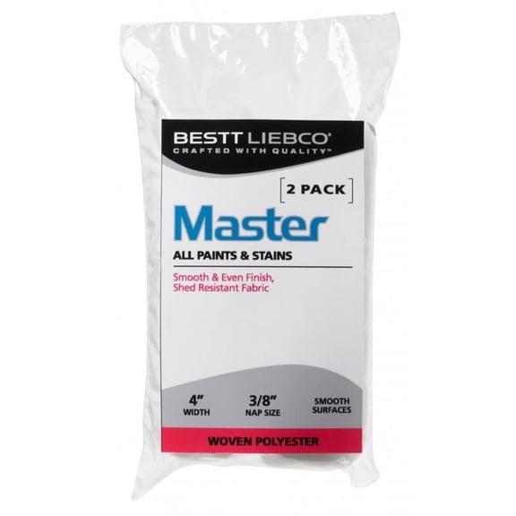 BESTT LIEBCO 559437000 Non-Bubbling, 4"x3/8" Woven Polyester Mini Paint Roller Cover