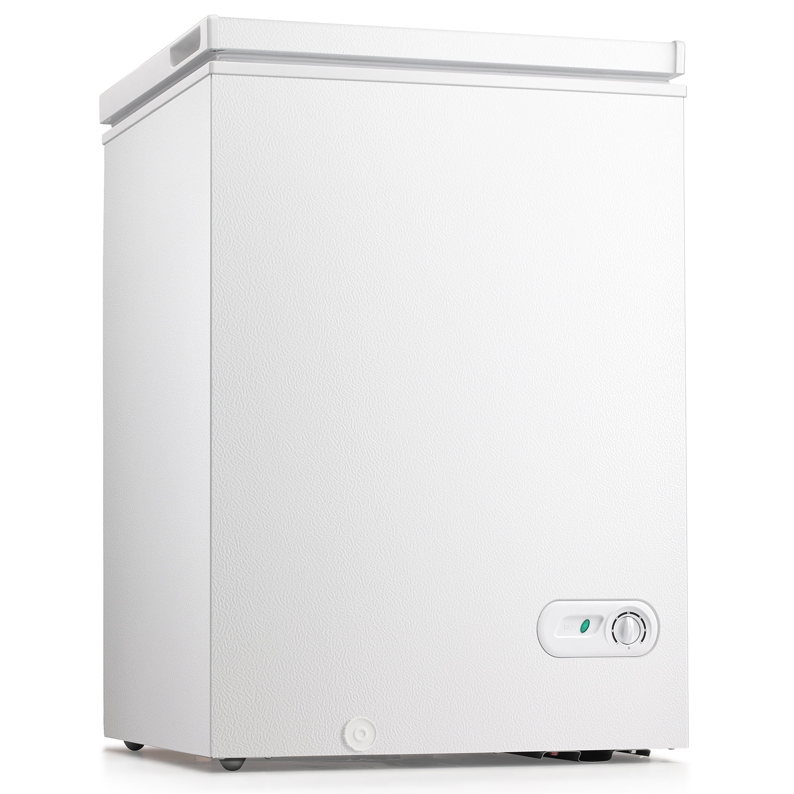 Best 3.5 Cu Ft Chest Freezer Besttey 3.5 Cu.ft Chest Freezer w/ Removable Storage Basket & Top Open