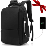 Besttravel Travel Backpack, 35L Flight Approved Carry On Laptops Bag, Business Backpack with USB Charging Port, Waterproof Casual Daypack for Women & Men Fits 15.6 Inch Laptop, Black