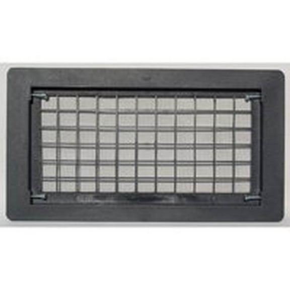 Bestvents 510BL Foundation Vent, 15-1/4 in W, Polypropylene, Black Oxide