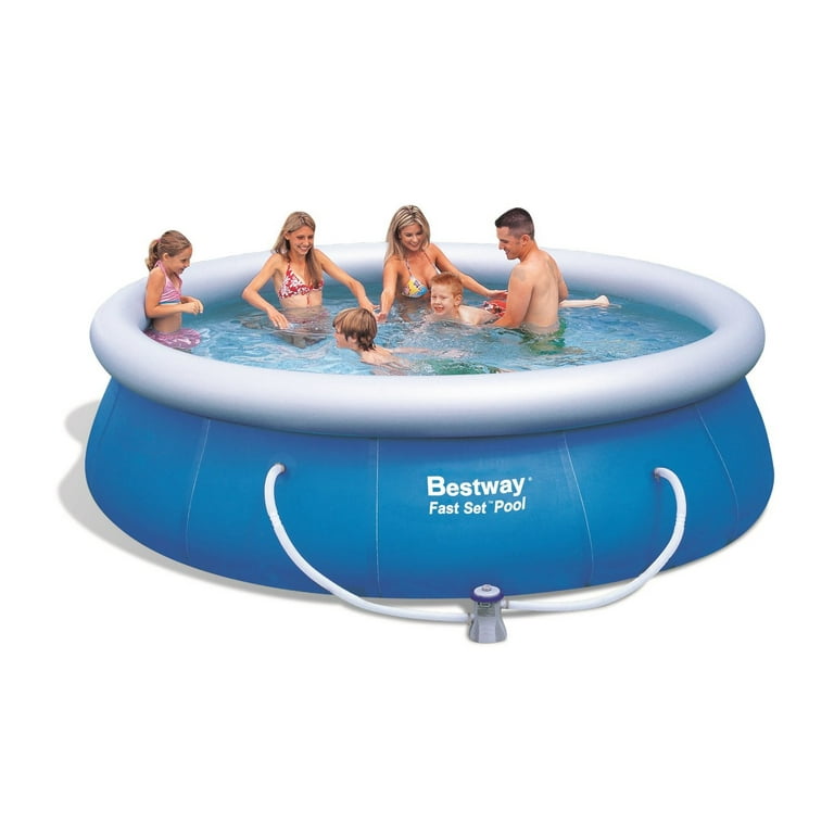 Bestway Quick Setup Inflatable 12'x36' Fast Set Above Ground Pool