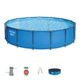 thumbnail image 1 of Bestway 14' x 3.4' Circle 42" Deep Metal Frame Above Ground Pool, 1 of 5