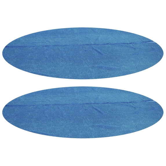 Bestway 15 Foot Round Above Ground Swimming Pool Solar Heat Cover (2 Pack)