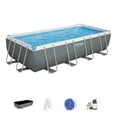 thumbnail image 1 of Bestway Power Steel 18' x 9' x 48” Metal Frame Above Ground Pool, Gray, 1 of 13