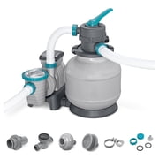 Bestway 2,200 Gallon Sand Filter Pump for Above Swimming Ground Pools up to 14,400 Gallons