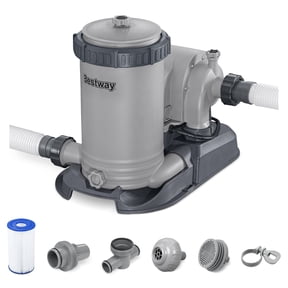 Bestway 2,500 GPH Filter Pump for Above Ground Swimming Pool w/ Type IV-B Cartridge