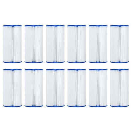 Bestway 4.2"x8" Type III-A/C Filter Cartridge Swimming Pool Pump, 12 Pack