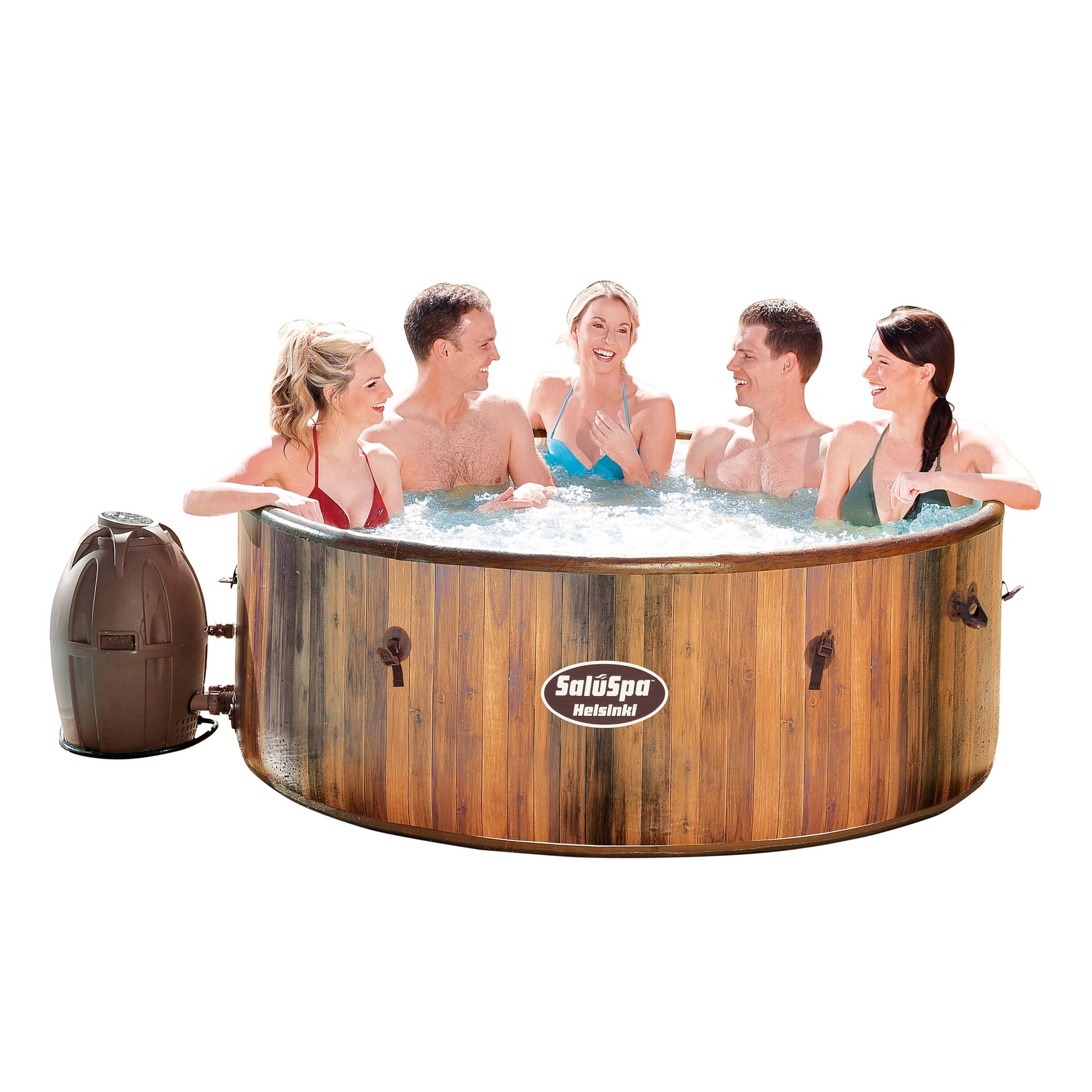 Bestway 54190E SaluSpa Helsinki AirJet 7 Person Inflatable Hot Tub Spa with Pump - image 1 of 12