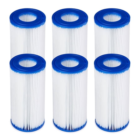 Bestway 58012 Pool Filter Cartridge Replacement 4.2"x8" Type III/A (6 Pack)