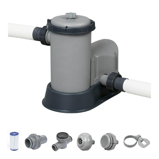 Bestway 58390E Flowclear 1500 GPH Filter Pump for Above Ground Pools
