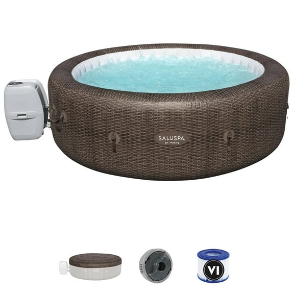 Open Box Bestway 85 x 28 In 7 Person Inflatable St Moritz AirJet Hot TubSpa