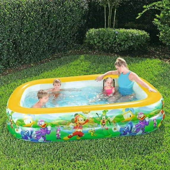 Bestway 91008 Disney Mega Rectangular Inflatable Family Pool