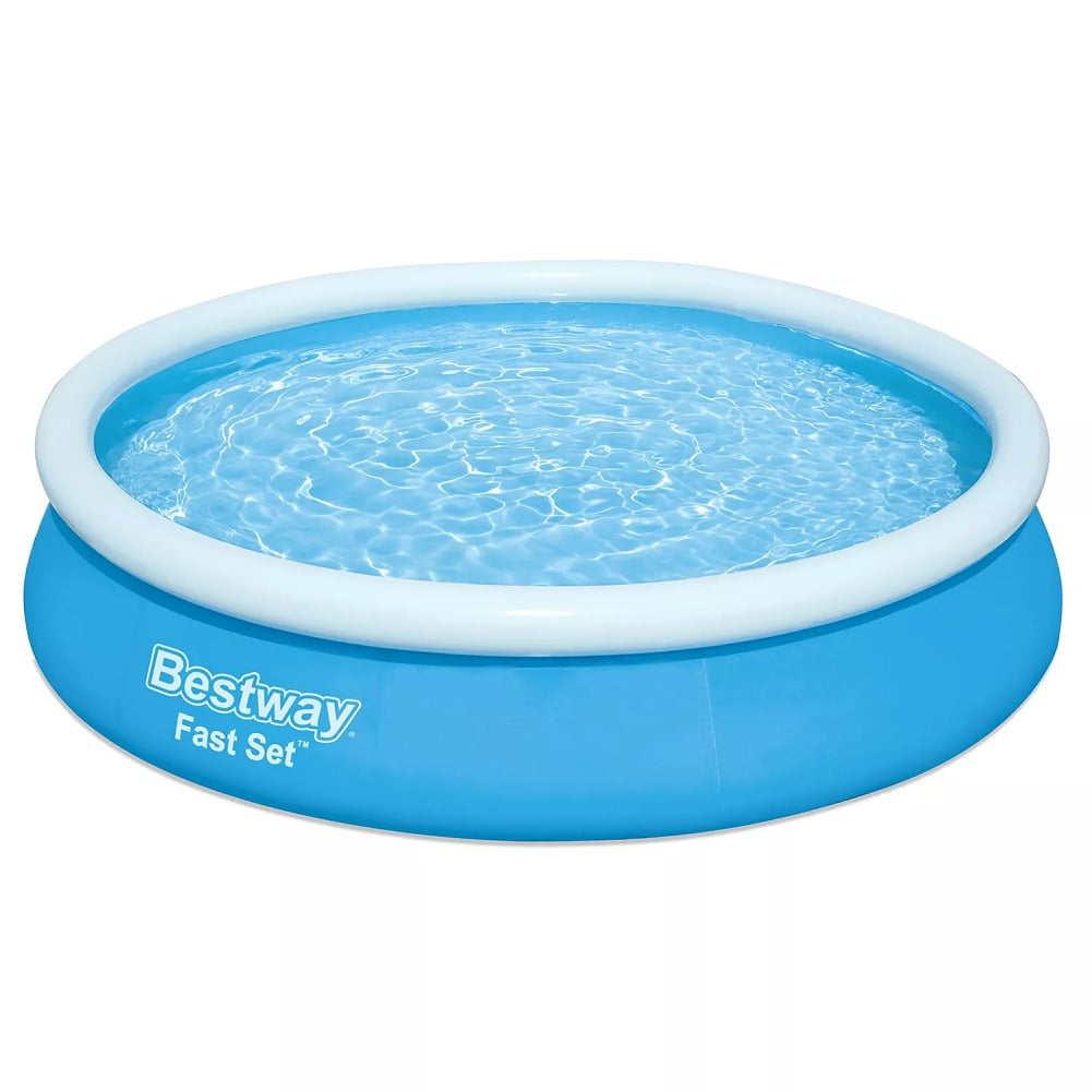 Bestway Adjustable Swimming Pool, PVC Polyester Blue, 144.00 x 144.00 x 30.00 Inches, 34 lbs