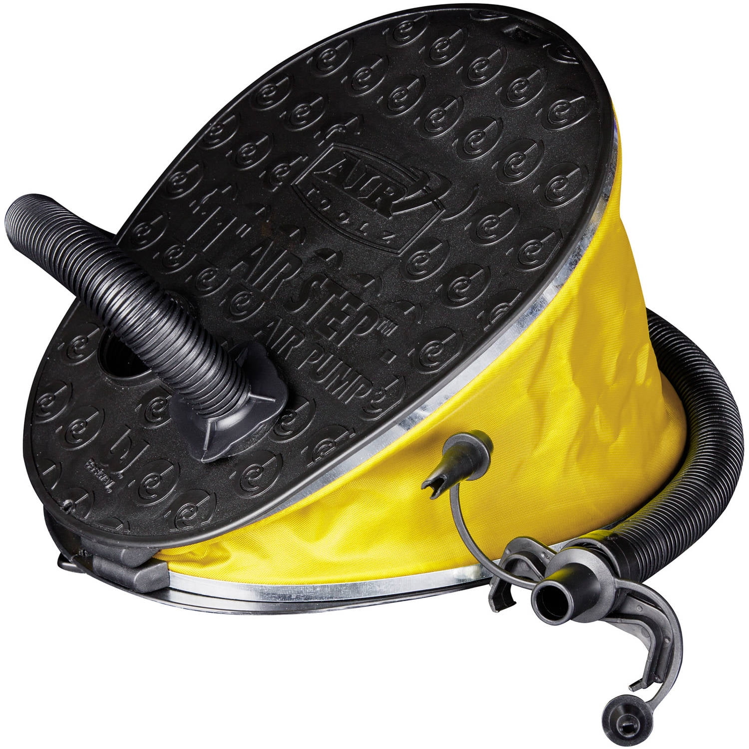 Yellow and Black Foot-Operated Air Pump for Inflatables