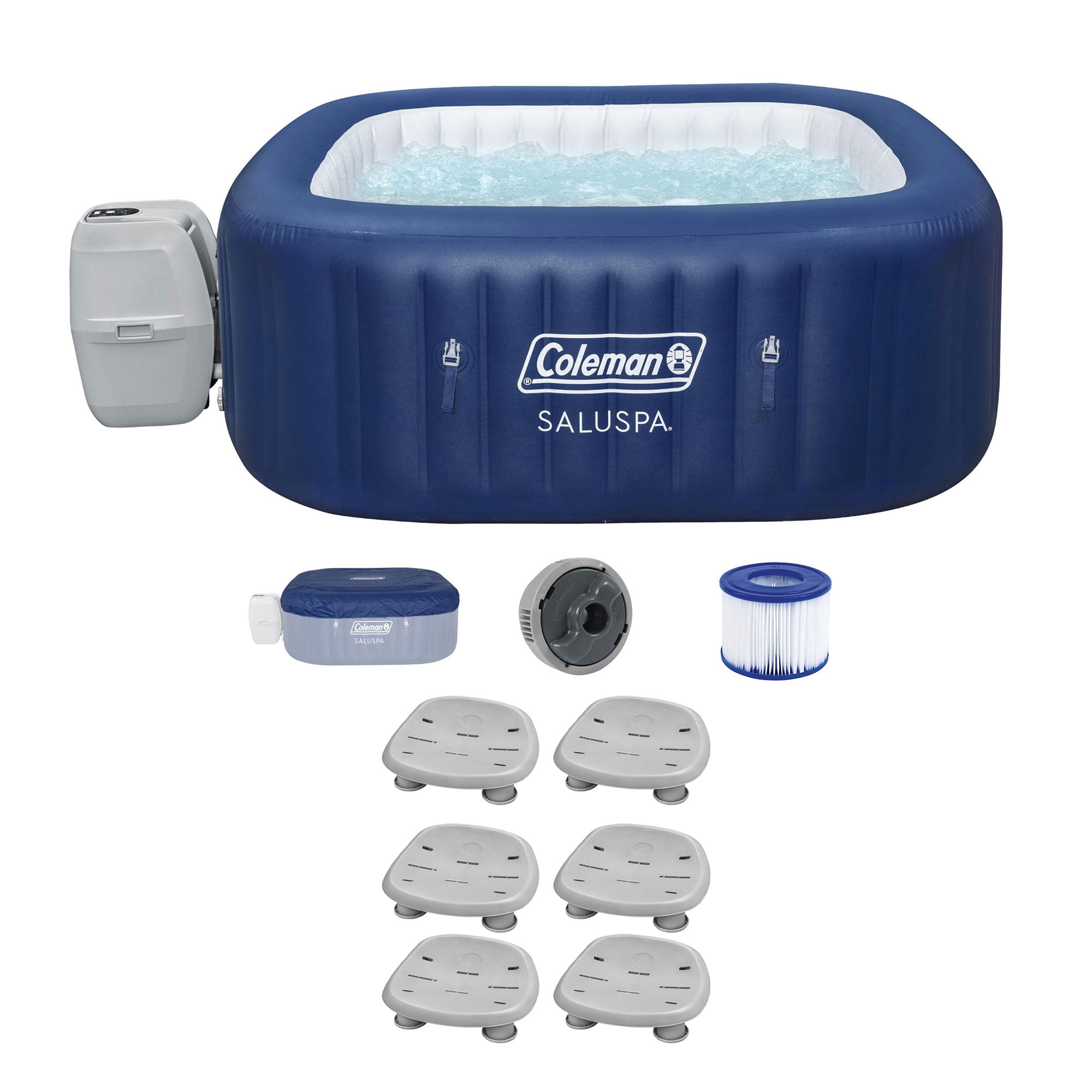 Bestway Coleman Hawaii Hot Tub + Bestway SaluSpa Spa Seat