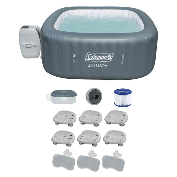 Bestway Coleman Hot Tub + Bestway Spa Seat + Bestway Pillows Pump #P09144