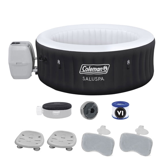Bestway Coleman Miami Inflatable Hot Tub - 120 Jets, 4 Person - 4 Piece Set