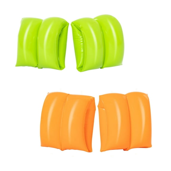 Bestway H2OGO! Colored 2 Air Chamber 8" Swim Arm Bands Weight Capacity 42-66lbs Ages 3-7