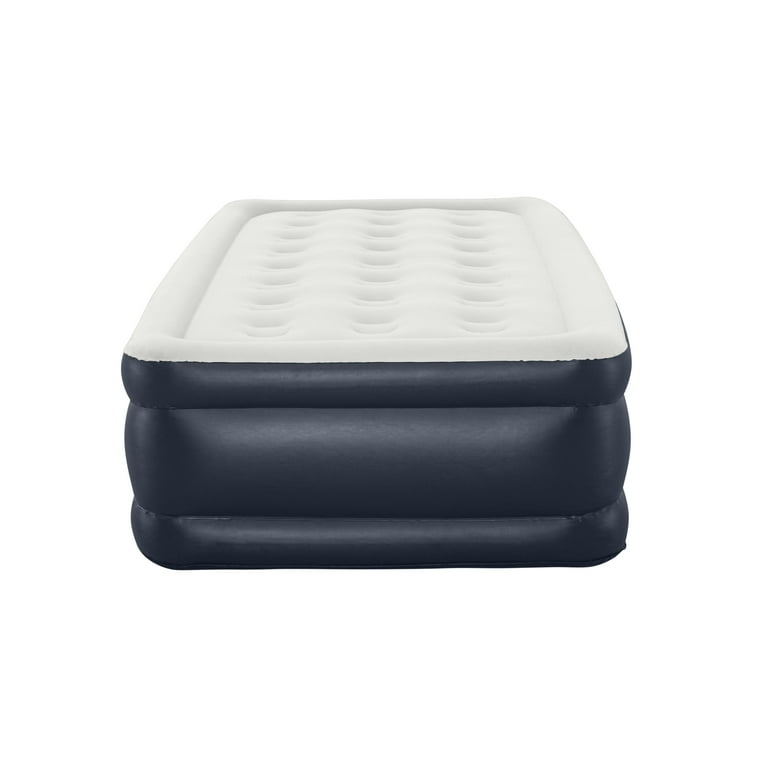 18 Inch Queen Size Air Mattress With Built-in-Pump, Black, 50% OFF
