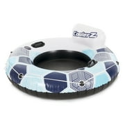 Bestway CoolerZ Rapid Rider 53" Inflatable Pool River Tube Lake Lounger Float with 2 Cup Holders, Blue