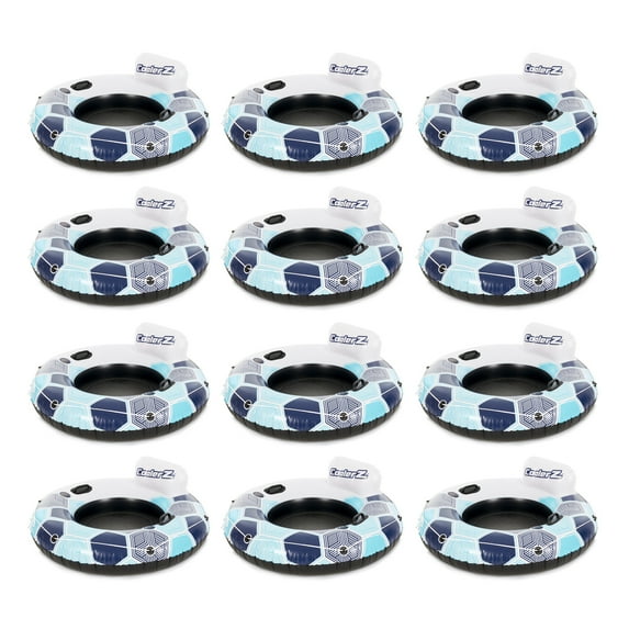 Bestway CoolerZ Rapid Rider Inflatable Blow Up Pool Chair Tube (12 Pack)