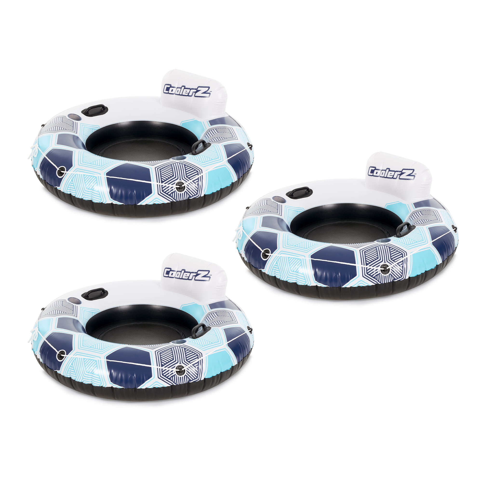 Bestway CoolerZ Rapid Rider Inflatable River Lake Pool Tube Float, Blue, 3