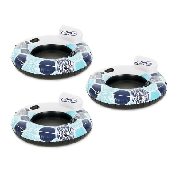 Bestway CoolerZ Rapid Rider Inflatable River Lake Pool Tube Float, Blue, 3