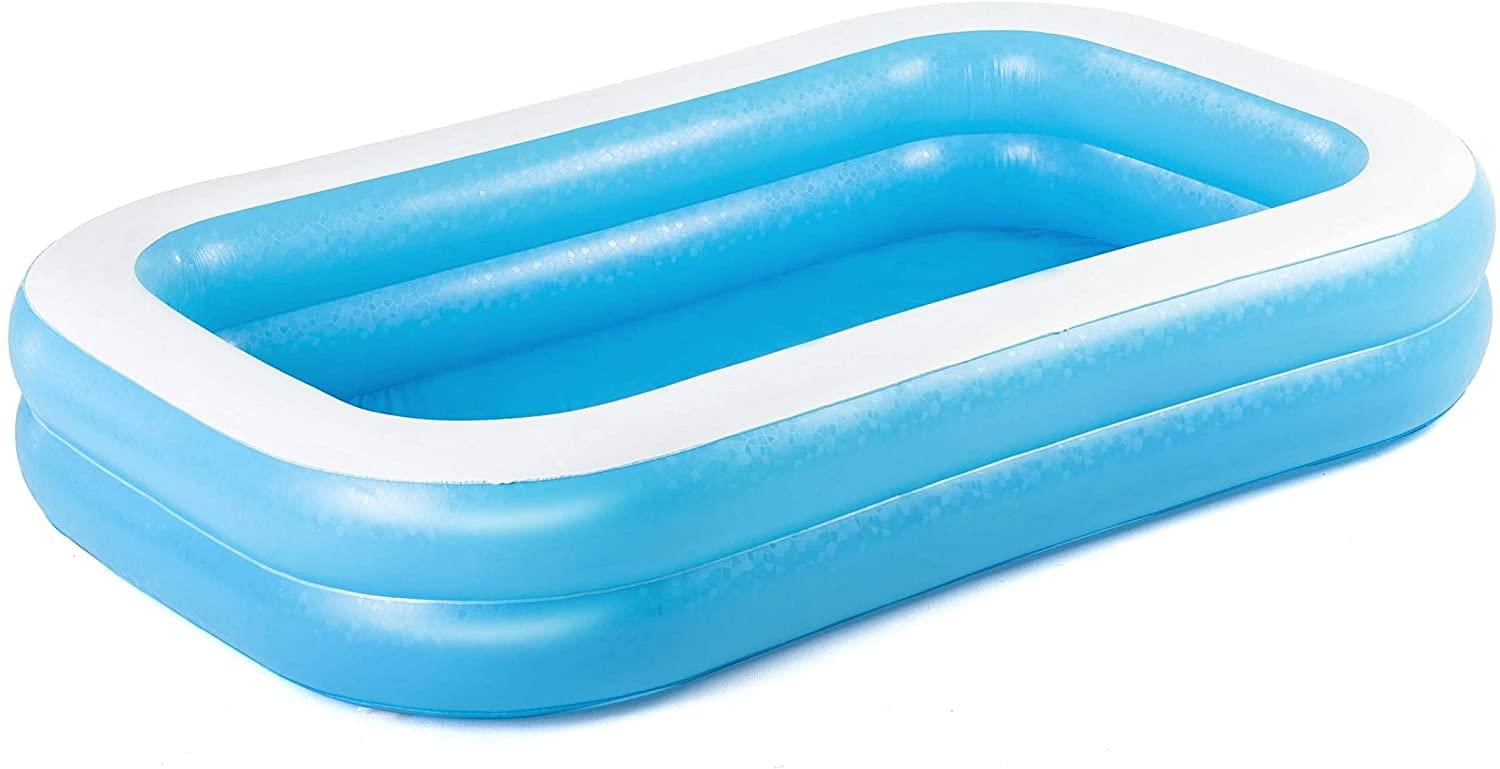 Bestway Big Adult Swimming Rectangular Inflatable Pool, Foot