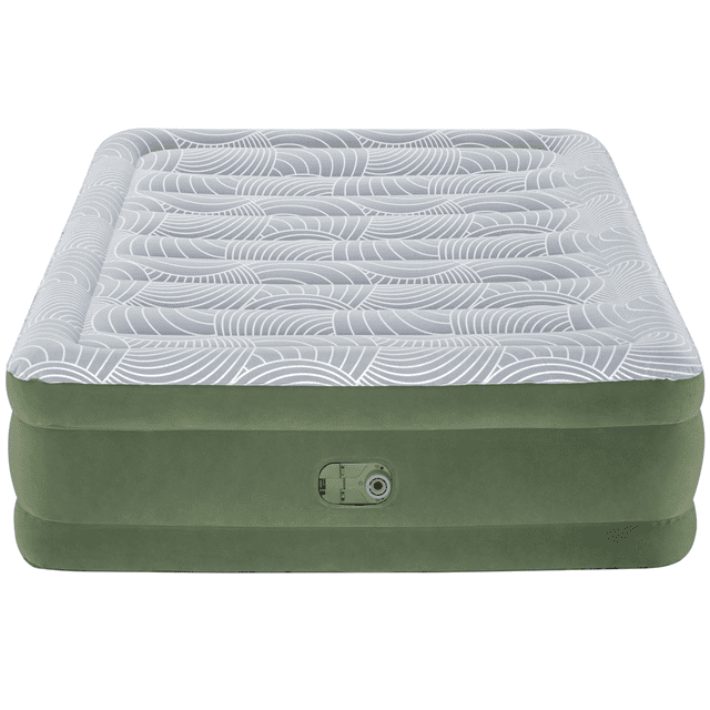 Bestway Fashion Flock Sage 18" Queen Air Mattress with Builtin Pump