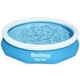thumbnail image 1 of Bestway Fast Set 10’ x 26” Round Inflatable Pool Set, 1 of 5