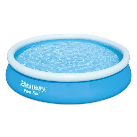 Bestway Fast Set 57308E 12 ft x 30 in Round Inflatable Pool Set, Inflatable & Kiddie Pools