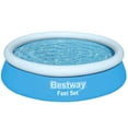 thumbnail image 1 of Bestway: Fast Set Pool - 6' x 20" - Blue, Inflatable Round Above Ground Swimming Pool, DuraPlus Liner, Fill-Rise Setup, 248gal, Family Kids Water Play, 1 of 9