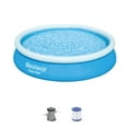 thumbnail image 1 of Bestway Fast Set Up 12ft x 30in Inflatable Above Ground Pool w/Pump & Filter, 1 of 8