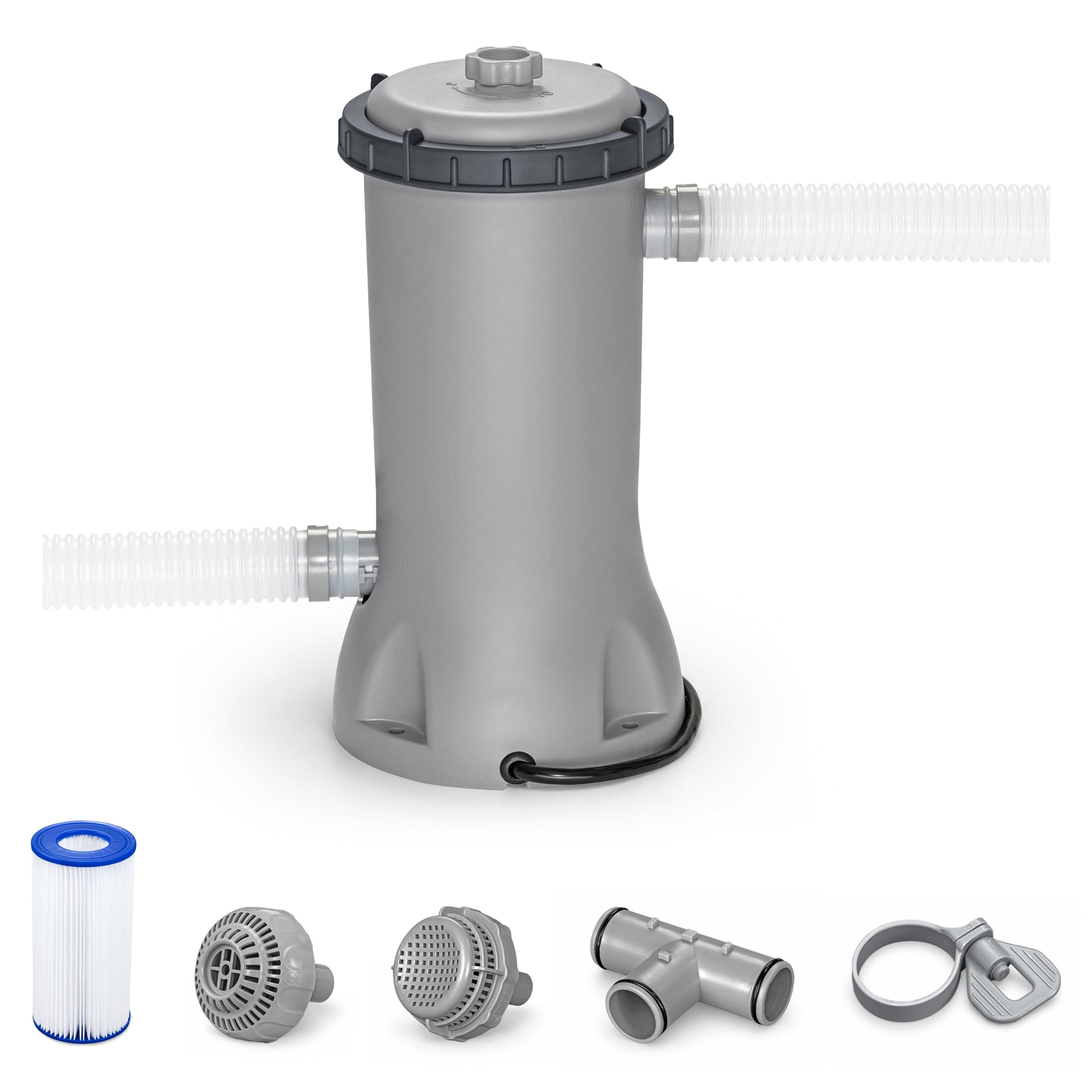 Bestway 530 GPH Filter Pump for Above Ground Swimming Pool w/ Type III-A/C Cartridge