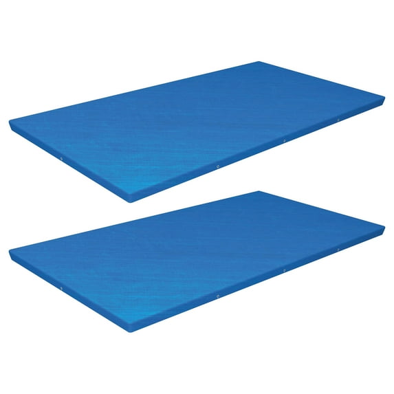 Bestway Flowclear Rectangular Above Ground Pool Cover, 13'1" x 6'11" (Cover Only), 2 Pack