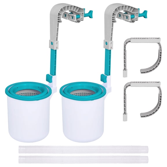 Bestway Flowclear Wall Mounted Surface Skimmer - Automatic Swimming Pool Skimmer - 2 Pack