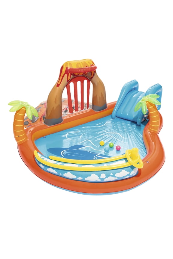 Bestway - H2OGO! 104 in. x 104 in. x 41 in. Lava Lagoon Play Center