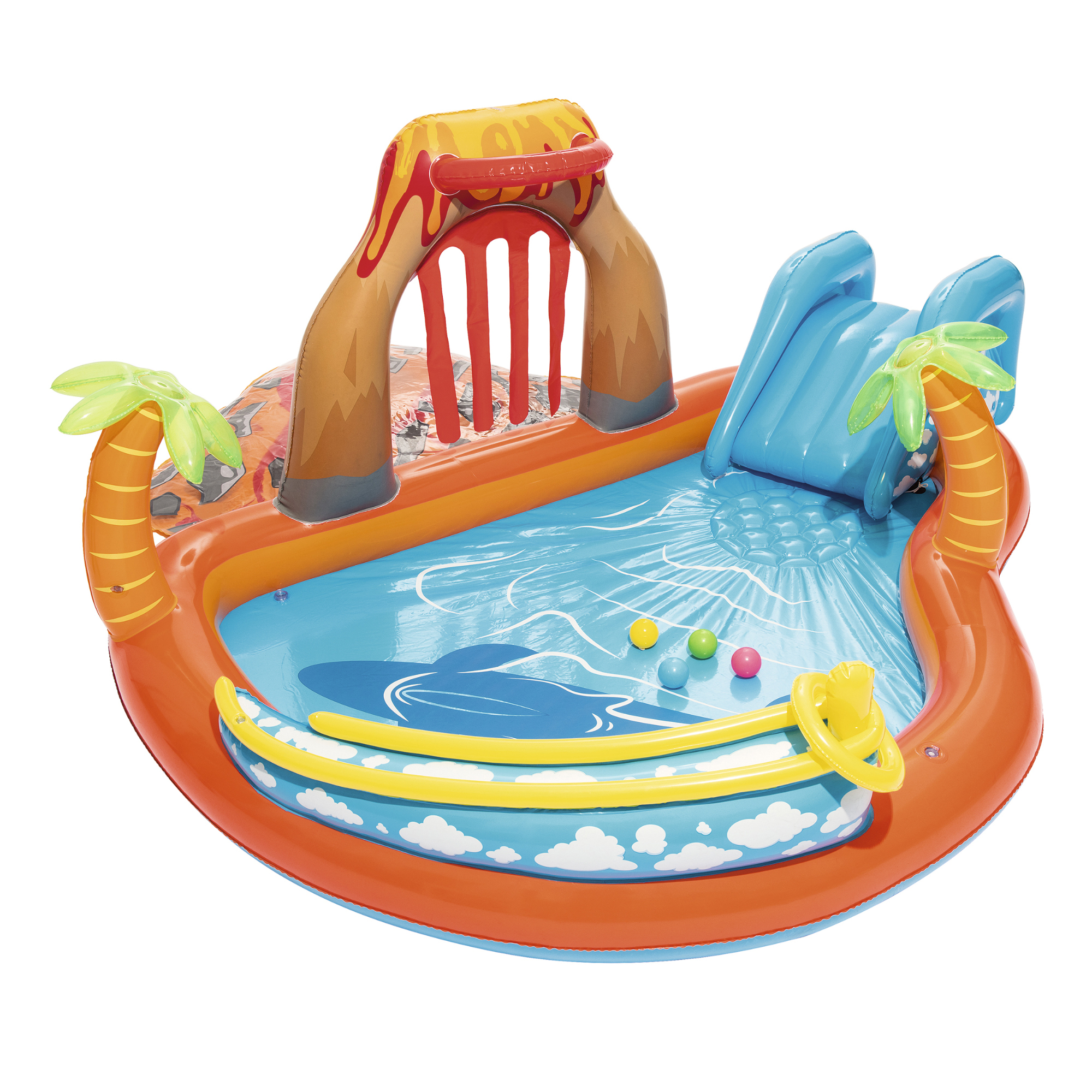 Bestway - H2OGO! 104 in. x 104 in. x 41 in. Lava Lagoon Play Center - image 1 of 8
